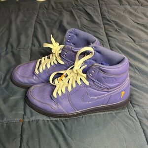 Nike purple high tops.